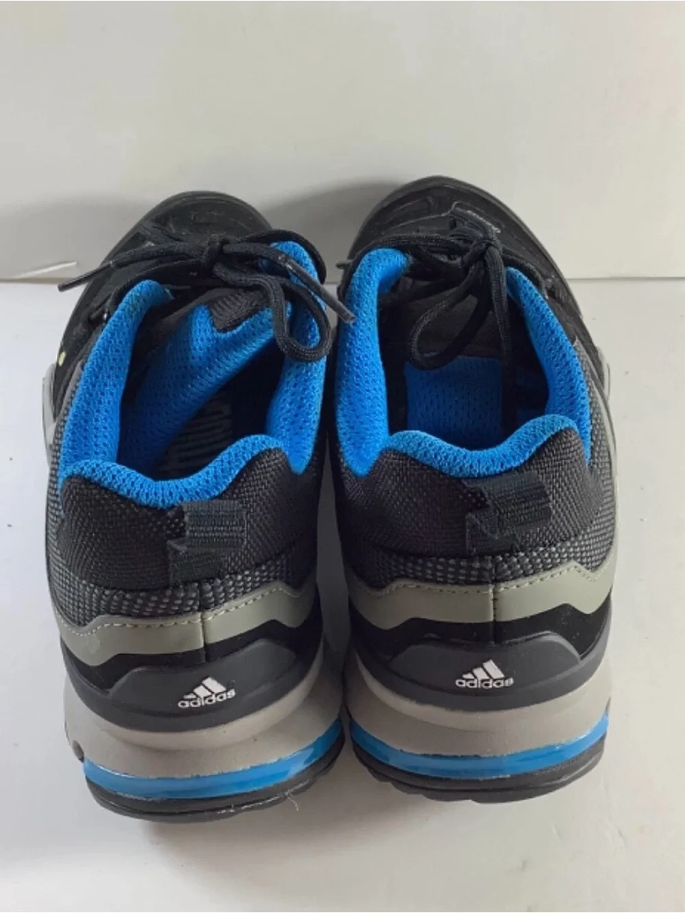 Adidas Terrex 385 Outdoor Ortholite Trail Hiking Shoes Black Blue Men 6.5